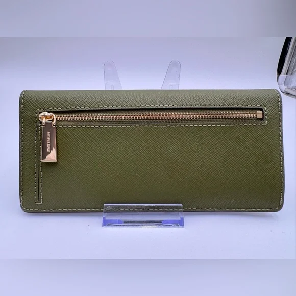 Michael Kors Jet Set Large Saffiano Leather Snap-Front Wallet - Picture 2 of 8